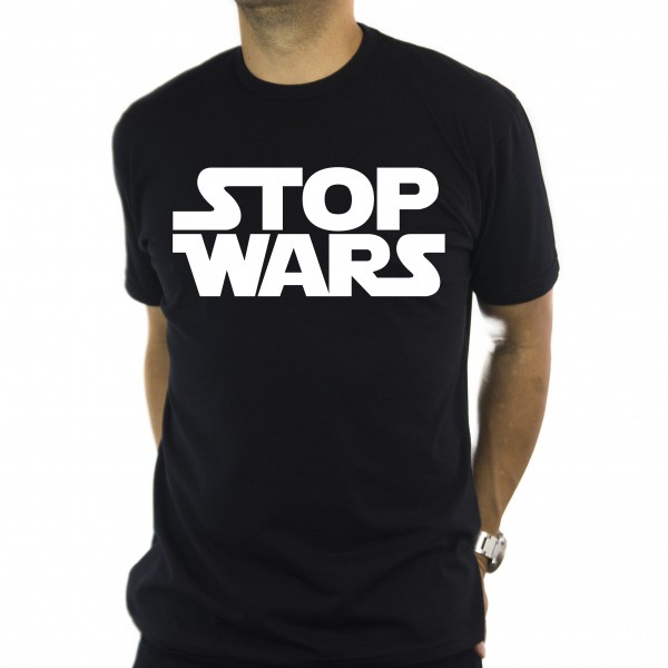 STOPWARS_Black_tshirt:White_ink